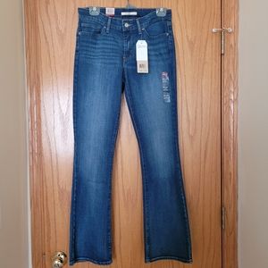 NWT, Levi's, 715 Boot Cut, Denim Jeans, Blue, women's, 29 × 32